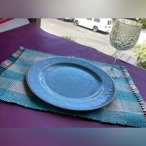Vintage raffia gingham place mats